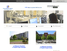 Tablet Screenshot of medecinenucleaire.chru-lille.fr